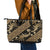 Indonesia Batik Pattern Leather Tote Bag Gold Version