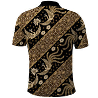 Indonesia Batik Pattern Polo Shirt Gold Version LT01 - Polynesian Pride