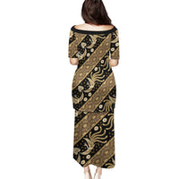 Indonesia Batik Pattern Puletasi Gold Version LT01 - Polynesian Pride