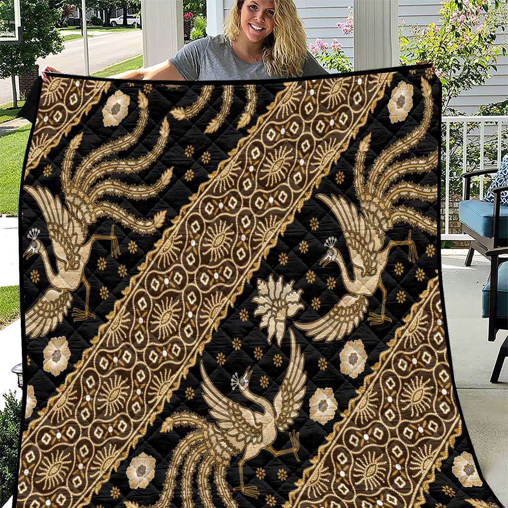 Indonesia Batik Pattern Quilt Gold Version LT01 Gold - Polynesian Pride