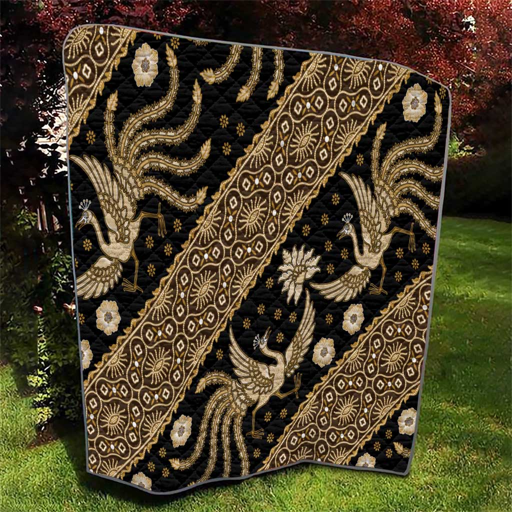 Indonesia Batik Pattern Quilt Gold Version LT01 - Polynesian Pride