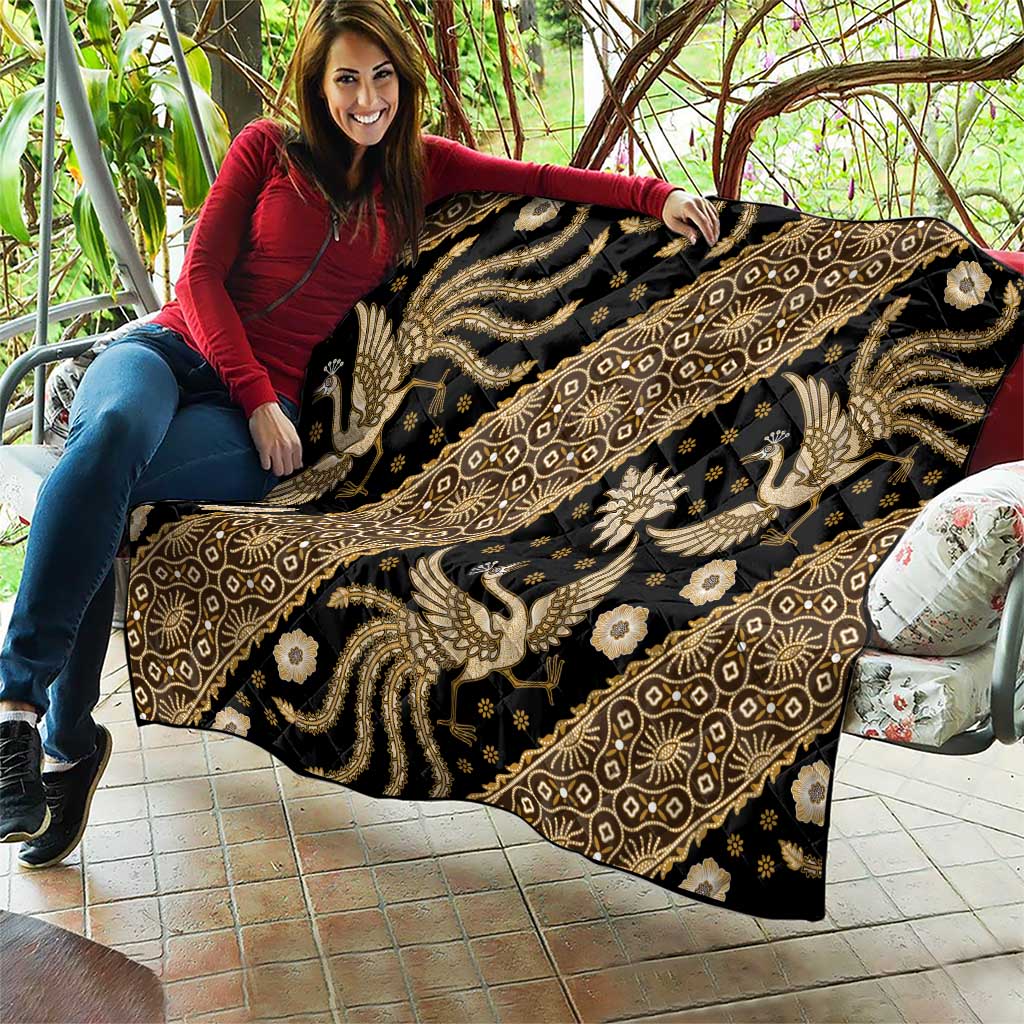 Indonesia Batik Pattern Quilt Gold Version LT01 - Polynesian Pride