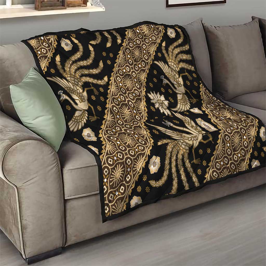 Indonesia Batik Pattern Quilt Gold Version LT01 - Polynesian Pride