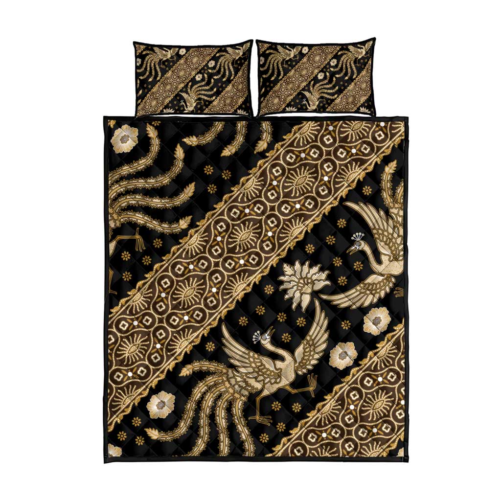 Indonesia Batik Pattern Quilt Bed Set Gold Version LT01 - Polynesian Pride