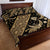 Indonesia Batik Pattern Quilt Bed Set Gold Version