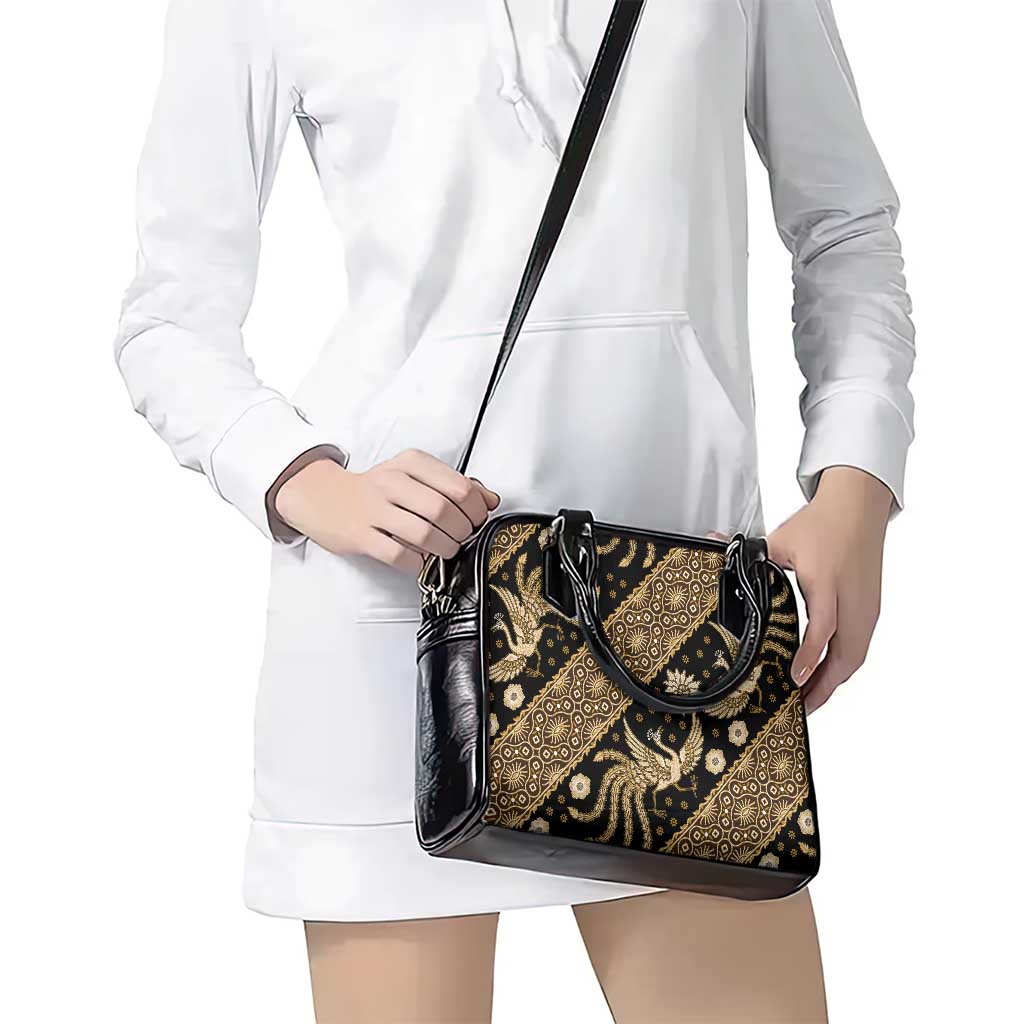 Indonesia Batik Pattern Shoulder Handbag Gold Version LT01 - Polynesian Pride