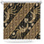 Indonesia Batik Pattern Shower Curtain Gold Version