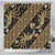 Indonesia Batik Pattern Shower Curtain Gold Version