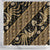 Indonesia Batik Pattern Shower Curtain Gold Version