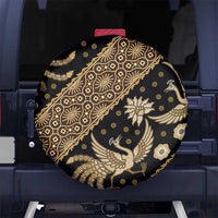 Indonesia Batik Pattern Spare Tire Cover Gold Version LT01 - Polynesian Pride