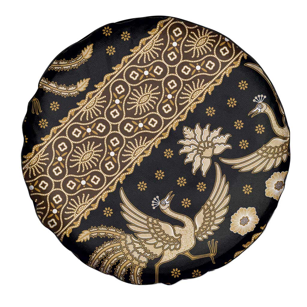 Indonesia Batik Pattern Spare Tire Cover Gold Version LT01 - Polynesian Pride