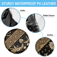 Indonesia Batik Pattern Spare Tire Cover Gold Version LT01 - Polynesian Pride