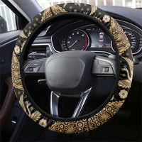 Indonesia Batik Pattern Steering Wheel Cover Gold Version LT01 - Polynesian Pride