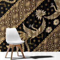 Indonesia Batik Pattern Window Curtain Gold Version LT01 - Polynesian Pride
