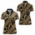 Indonesia Batik Pattern Women Polo Shirt Gold Version