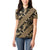 Indonesia Batik Pattern Women Polo Shirt Gold Version