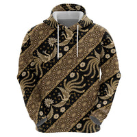 Indonesia Batik Pattern Zip Hoodie Gold Version LT01 - Polynesian Pride