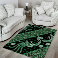 Indonesia Batik Pattern Area Rug Green Version LT01 - Polynesian Pride