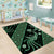 Indonesia Batik Pattern Area Rug Green Version