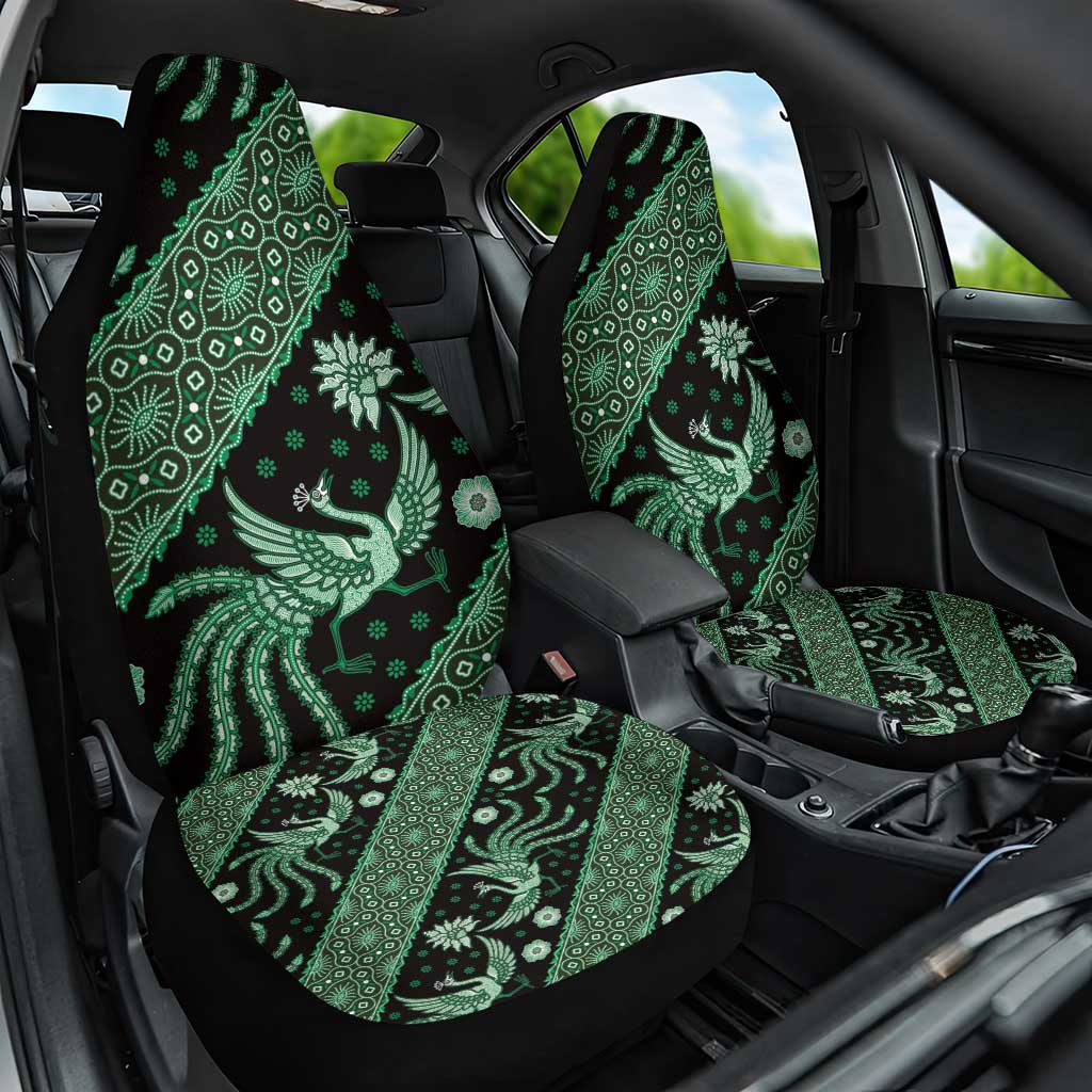 Indonesia Batik Pattern Car Seat Cover Green Version LT01 One Size Green - Polynesian Pride