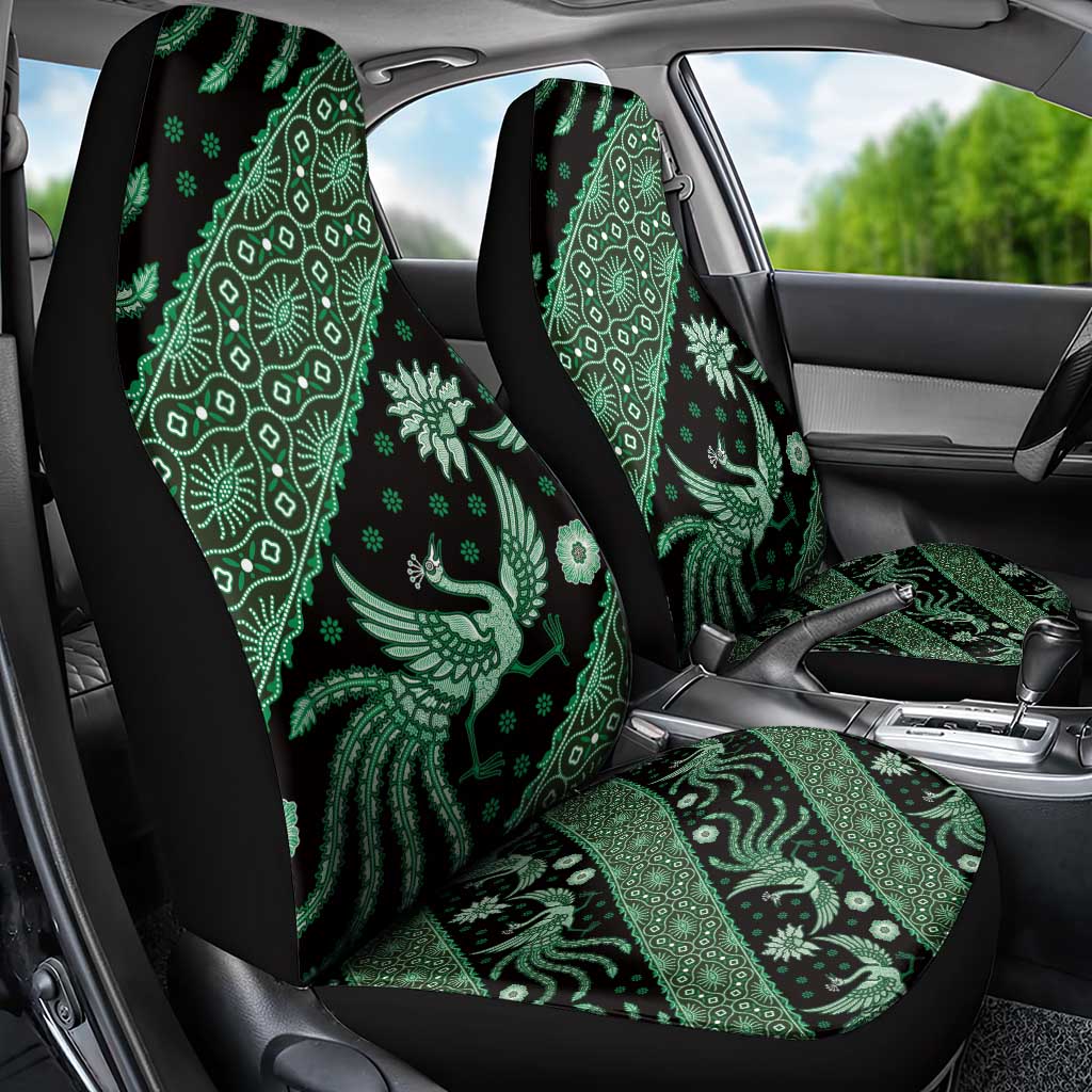 Indonesia Batik Pattern Car Seat Cover Green Version LT01 - Polynesian Pride