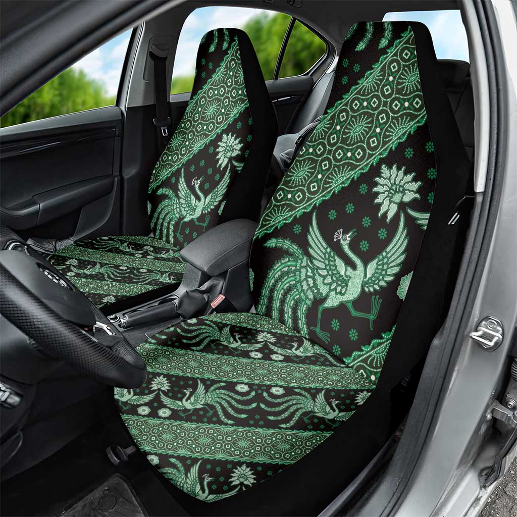 Indonesia Batik Pattern Car Seat Cover Green Version LT01 - Polynesian Pride