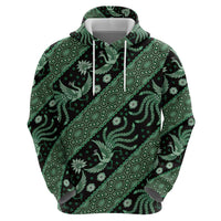 Indonesia Batik Pattern Hoodie Green Version LT01 - Polynesian Pride