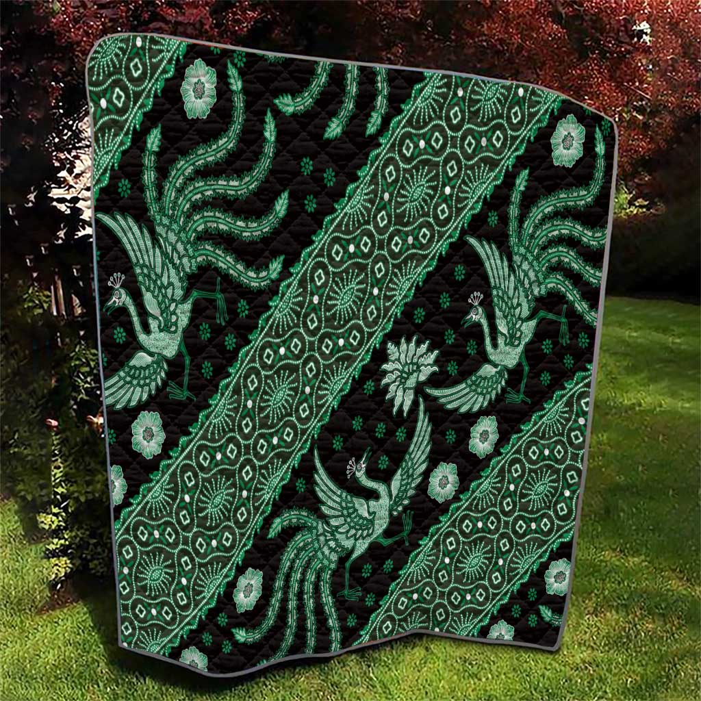 Indonesia Batik Pattern Quilt Green Version LT01 - Polynesian Pride