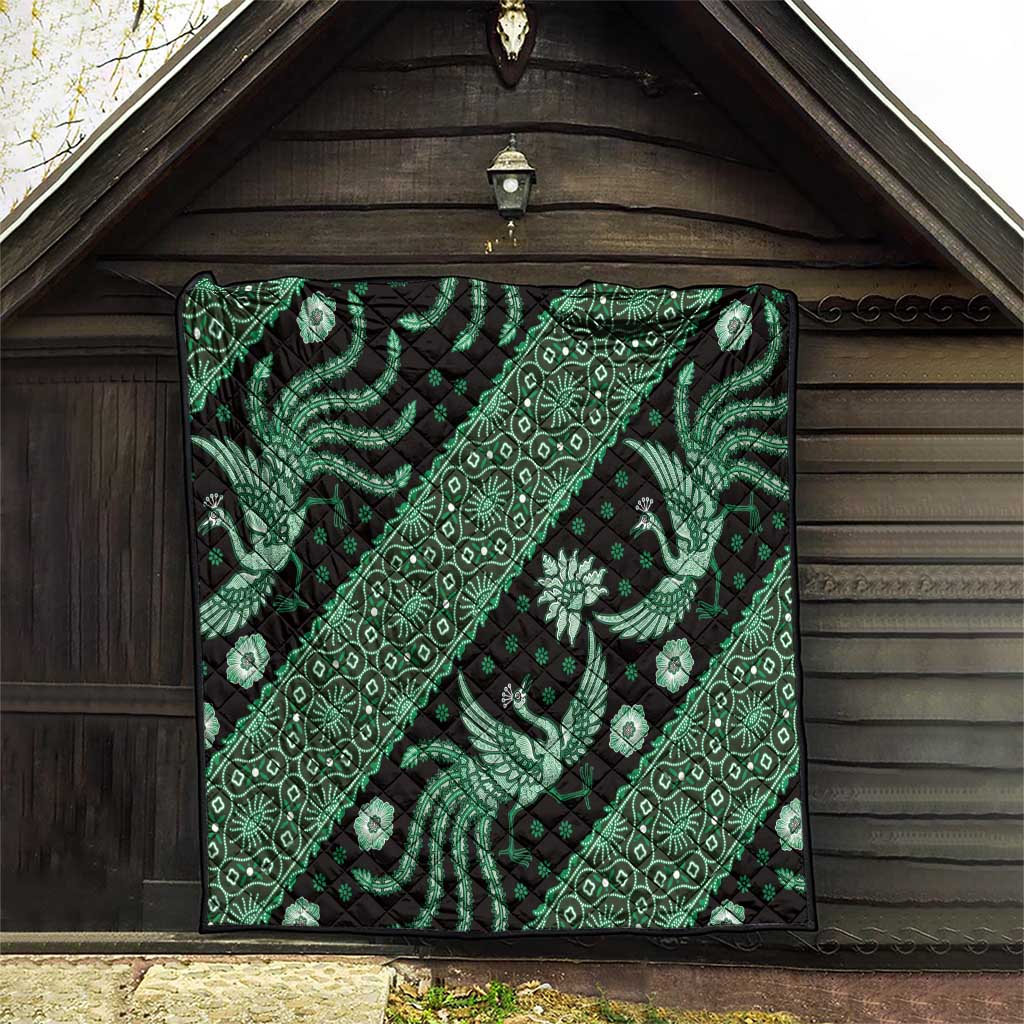 Indonesia Batik Pattern Quilt Green Version LT01 - Polynesian Pride