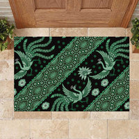 Indonesia Batik Pattern Rubber Doormat Green Version LT01 Green - Polynesian Pride