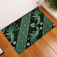 Indonesia Batik Pattern Rubber Doormat Green Version LT01 - Polynesian Pride