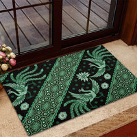 Indonesia Batik Pattern Rubber Doormat Green Version LT01 - Polynesian Pride