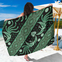 Indonesia Batik Pattern Sarong Green Version LT01 One Size 44 x 66 inches Green - Polynesian Pride