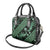 Indonesia Batik Pattern Shoulder Handbag Green Version