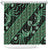 Indonesia Batik Pattern Shower Curtain Green Version