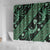 Indonesia Batik Pattern Shower Curtain Green Version