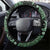 Indonesia Batik Pattern Steering Wheel Cover Green Version