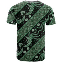 Indonesia Batik Pattern T Shirt Green Version LT01 - Polynesian Pride