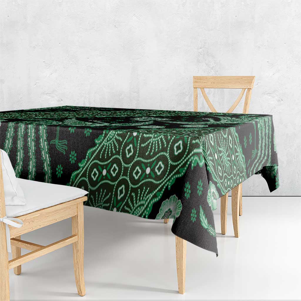 Indonesia Batik Pattern Tablecloth Green Version LT01 - Polynesian Pride