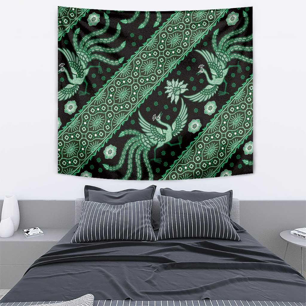 Indonesia Batik Pattern Tapestry Green Version LT01 - Polynesian Pride