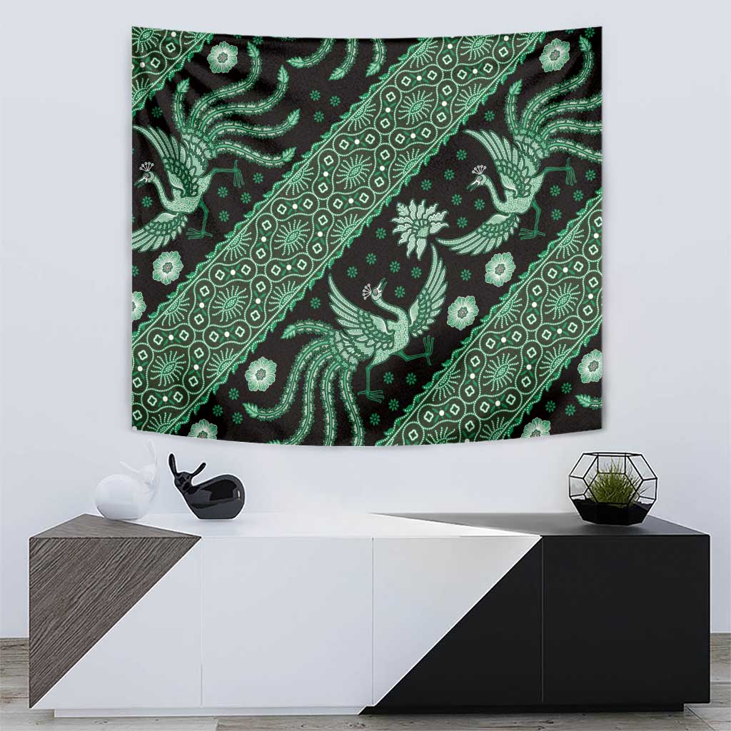 Indonesia Batik Pattern Tapestry Green Version LT01 - Polynesian Pride