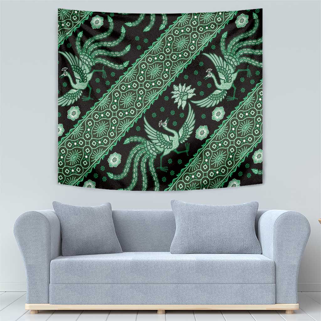 Indonesia Batik Pattern Tapestry Green Version LT01 - Polynesian Pride