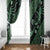 Indonesia Batik Pattern Window Curtain Green Version