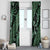 Indonesia Batik Pattern Window Curtain Green Version