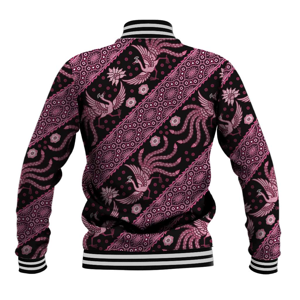 Indonesia Batik Pattern Baseball Jacket Pink Version LT01 - Polynesian Pride