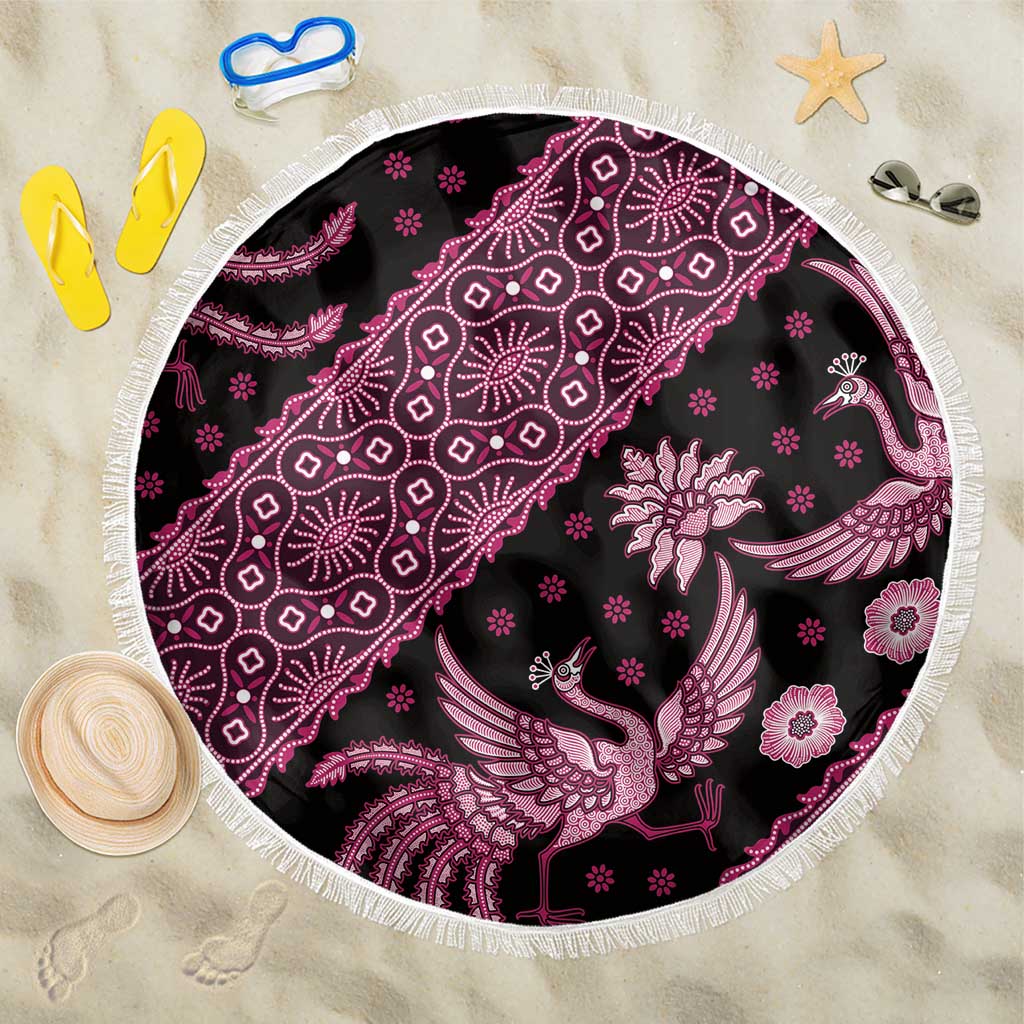 Indonesia Batik Pattern Beach Blanket Pink Version LT01 One Size 150cm Pink - Polynesian Pride