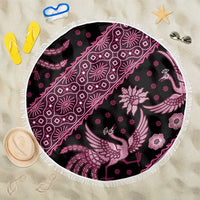 Indonesia Batik Pattern Beach Blanket Pink Version LT01 One Size 150cm Pink - Polynesian Pride