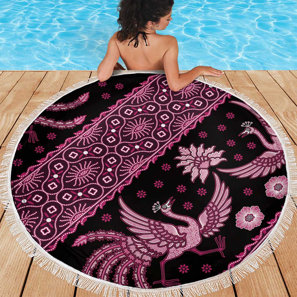 Indonesia Batik Pattern Beach Blanket Pink Version LT01 - Polynesian Pride