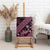 Indonesia Batik Pattern Canvas Wall Art Pink Version