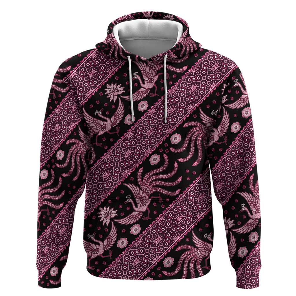 Indonesia Batik Pattern Hoodie Pink Version LT01 Pullover Hoodie Pink - Polynesian Pride